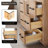 Deach 84" Double Bathroom Vanity with Calacatta White Quartz Countertop without Mirror