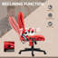 Fauteuil de bureau à massage à haut dossier et vibration avec 6 points de vibration, inclinable et chauffée pour un confort et un soutien ultimes-1842854862