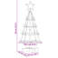 Christmas Cone Tree with Stand Black Steel-1802263297