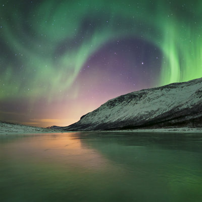 Aurora Wave by Rainbowjoe - Wrapped Canvas Print