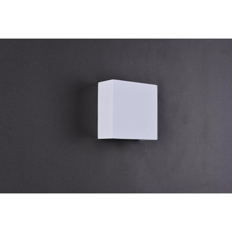 Blandford Ceramic Up & Downlight, 15cm H x 15cm W x 7cm D
