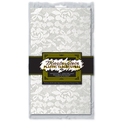 Nappe rectangulaire en plastique en dentelle
