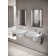 Eurocube® Alpine White Rectangular Wall Mount Bathroom Sink with Overflow