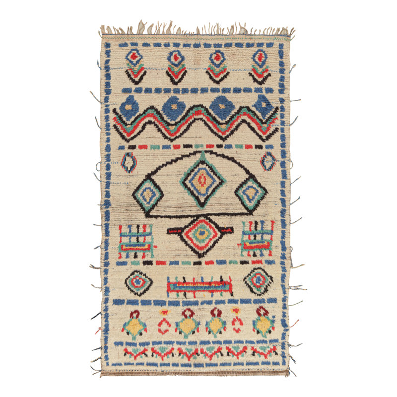 One-of-a-Kind Rectangle 4'3" X 7'10" Hand Knotted Area Rug