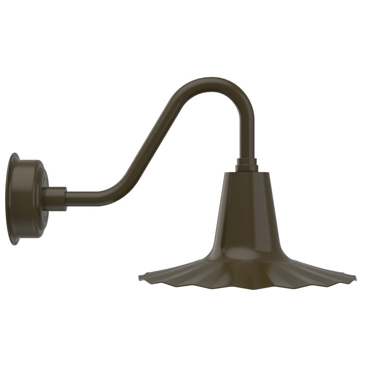 Iris LED Wall Light, 7.5" H x 16" W x 16" D, Mahogany Bronze
