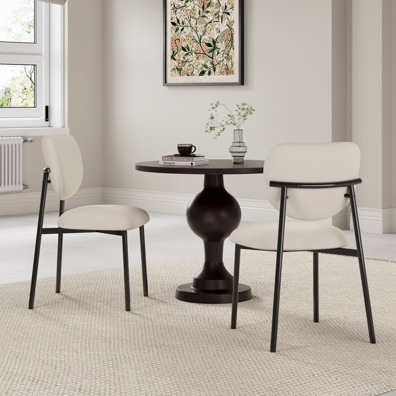 Curtis Fabric Upholstered Dining Chairs, 2
