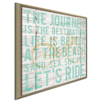 «Bon Voyage Cruiser I», art textuel sur toile