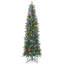 7.5' Artificial Pine Christmas Tree with Color & Clear Lights