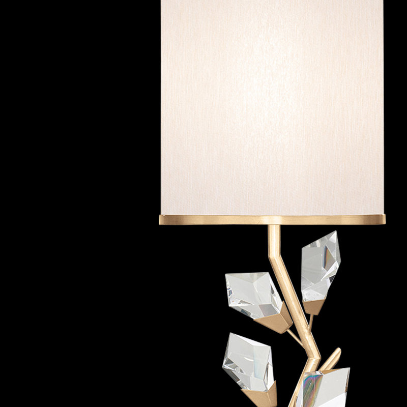 Foret Metal Table Lamp, White, Gold