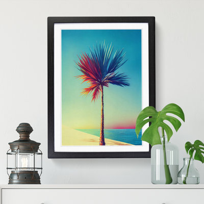 Watercolour Palm Tree Vol.4 - Single Picture Frame Print