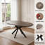 Ensemble de table de salle à manger ovale 7 pièces avec 6 chaises assorties pour la salle à manger-1579670220