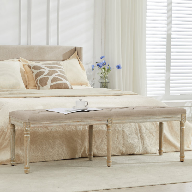 Boswick Bench, Light Brown, 57.7"