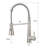 Commercial Kitchen Faucet With Brushed Nickel Pull Out Spray - Stable Performance Modern Sink Stream And Modes-136753830