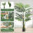 6FT Artificial Palm Tree,Fake Tree With Black Planter
