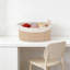 Panier de rangement tissé à la main avec poignées, bac de rangement décoratif pour tablettes, placards et décoration intérieure, pour jouets, livres et paniers-cadeaux-34858794