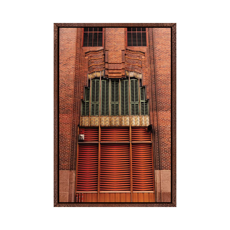Tribeca Architecture by Bethany Young - Print on Canvas, Classic Brown Wood Framed, 101.6cm H x 66.04cm W x 3.81cm D