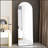 4Th Generation Floor-Mounted Full-Length Arched Mirror, Aluminum Alloy Frame For Modern Spaces And Enhanced Visibility