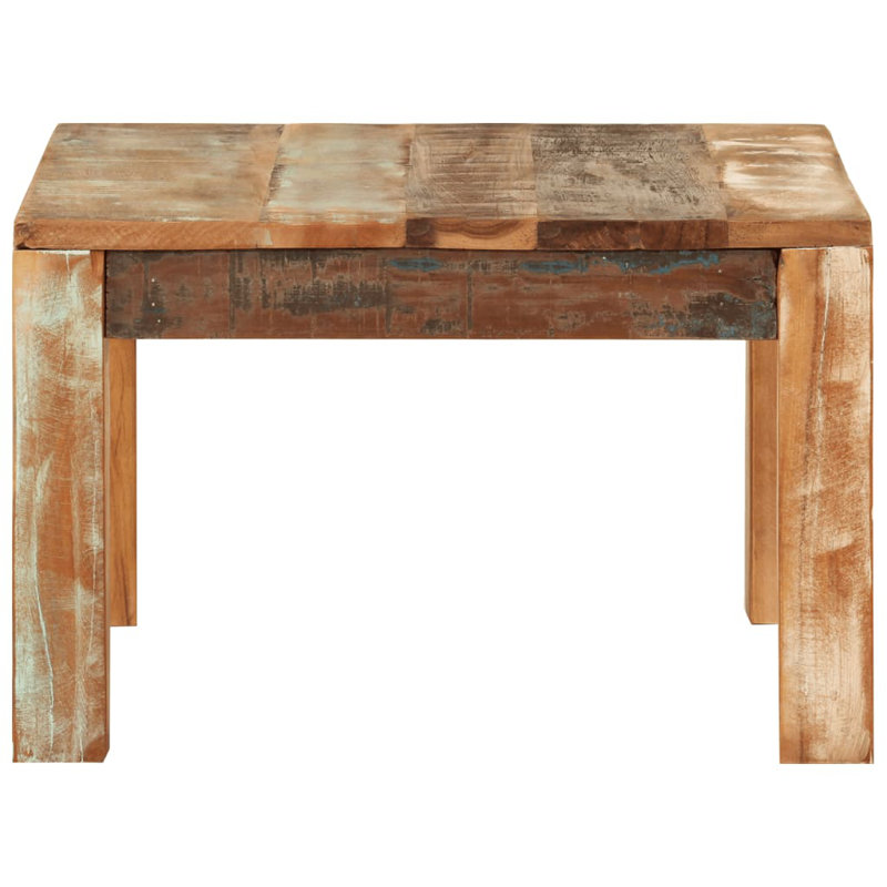 Bredy Solid Wood Frame Single Coffee Table, 13.8" H x 21.7" L x 21.7" W, Solid Reclaimed Wood