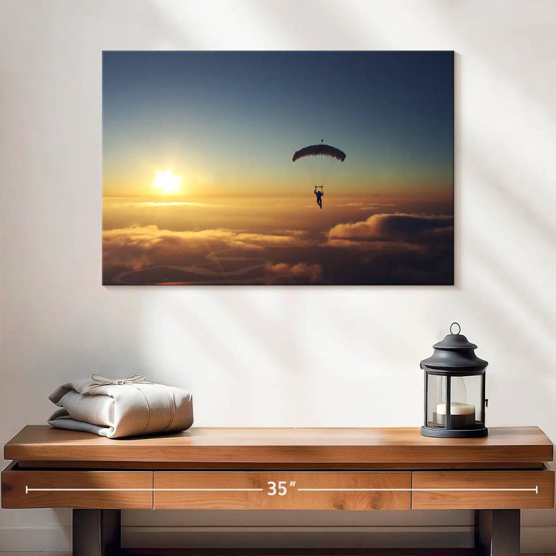 Sireci Skydiver Watching Sunset