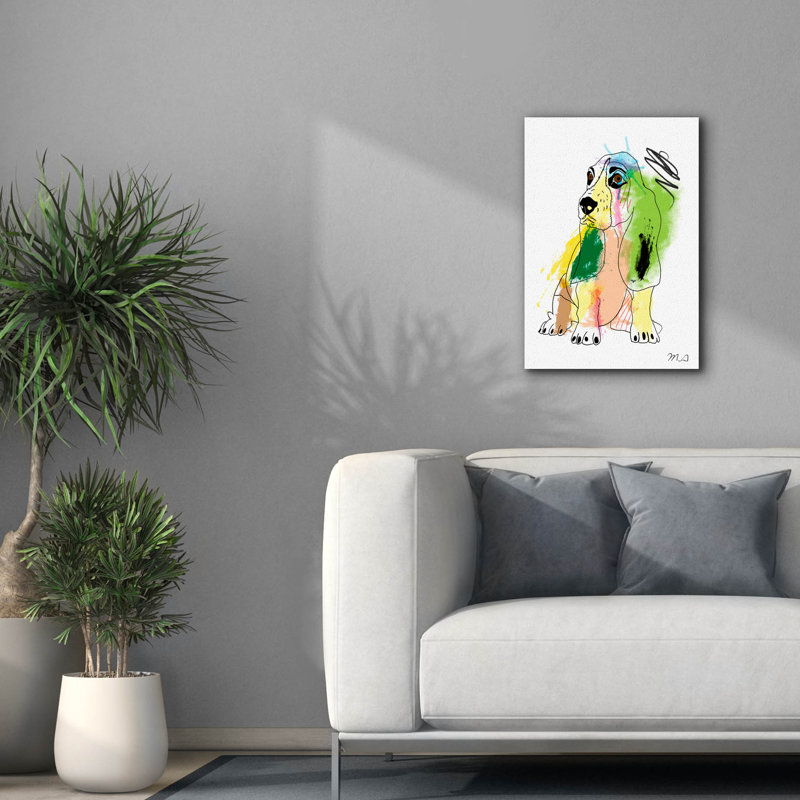 «Color By Numbers» par Mark Ashkenazi, art mural sur toile, H 26 po x l 18 po