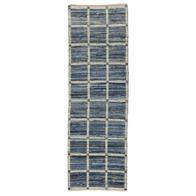 Tapis bleu / gris Parry
