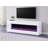 71" TV Stand with Visual Flame Box Grey Mirror-294451372