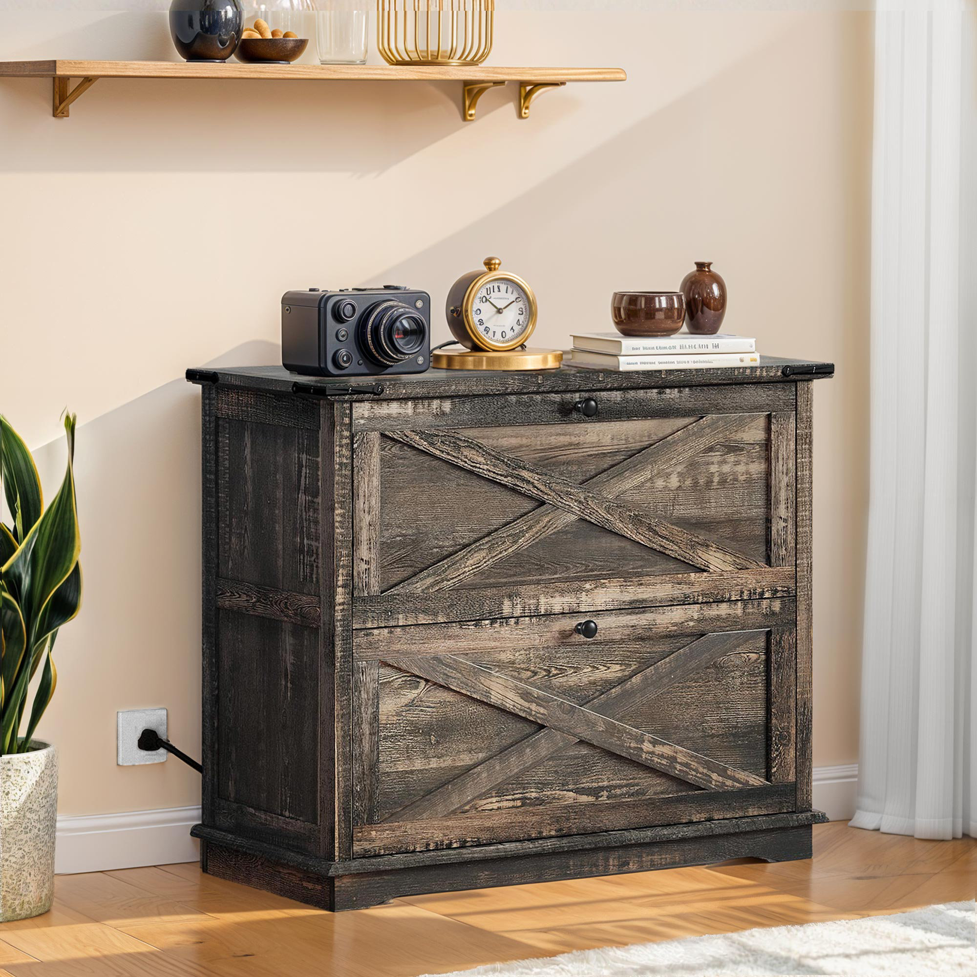 Gracie Oaks Margueritta File Cabinet | Wayfair