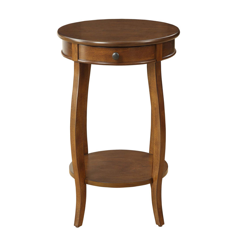 End Table with 1-Drawer, Walnut