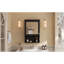 Armoire de rangement de salle de bain murale 20 "avec miroir, armoire de rangement murale avec porte, armoire à pharmacie murale à miroir