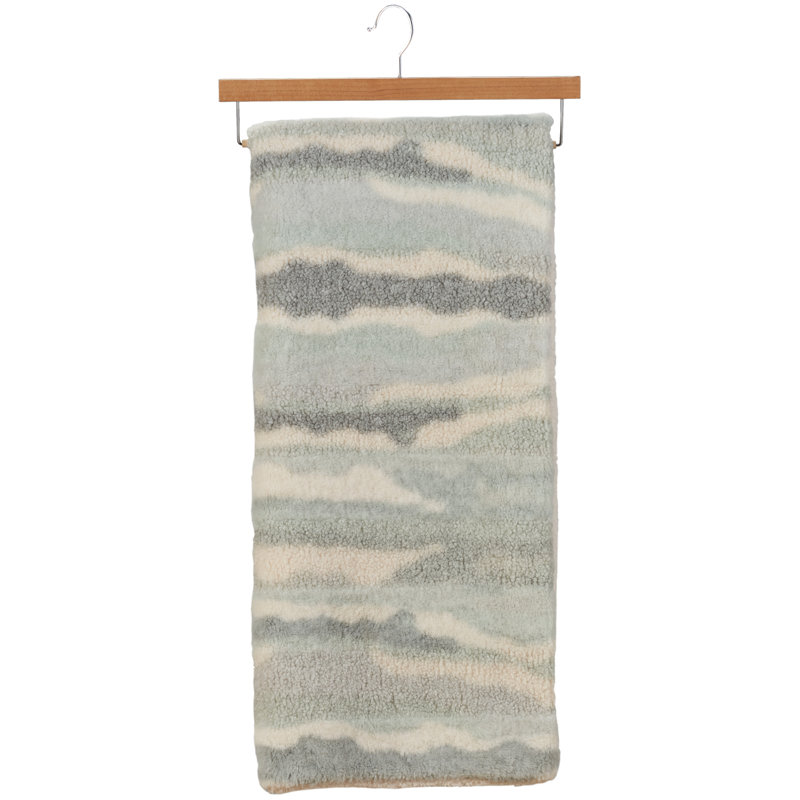 Plain Weave / Muslin Throw Blanket, Seafoam