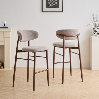 Maust Metal Bar Stools With Cushion