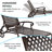 Aluminium Cast Lounge Chair 1Pcs Brown-744048699