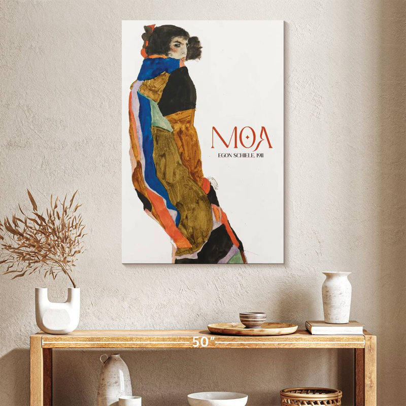 Affiche d'exposition Moa Schiele, H 39 po x l 26 po