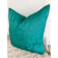 Abstract Teal Square Cushion Cover