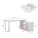 Fort Myers Reversible Multi-Functional Desk with Storage Drawers and Open Shelving