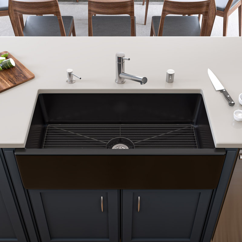 36'' L Single Bowl Fireclay Kitchen Sink