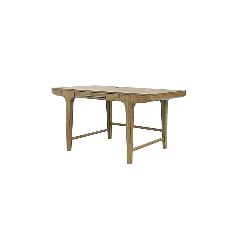 Carstens Writing Desk with Keyboard Tray – Eucalyptus Veneer Modern Home Office Desk
