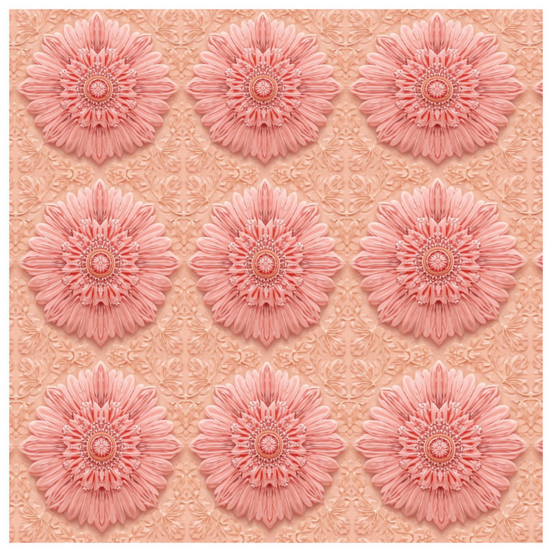 Édredon rose mandala floral, Très grand lit