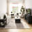 58” TV Stand for TVs up to 60”, Fluted Design, Modern Media Console, Onyx Birch-1868576945