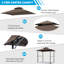 Auvent de remplacement pour abri de jardin Monyca-84838767