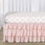 Ensemble de literie pour lit de bébé à motif floral en aquarelle 4 pièces