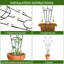4 treillis 30 po pour plantes grimpantes, support en métal antirouille pour l'extérieur, noir