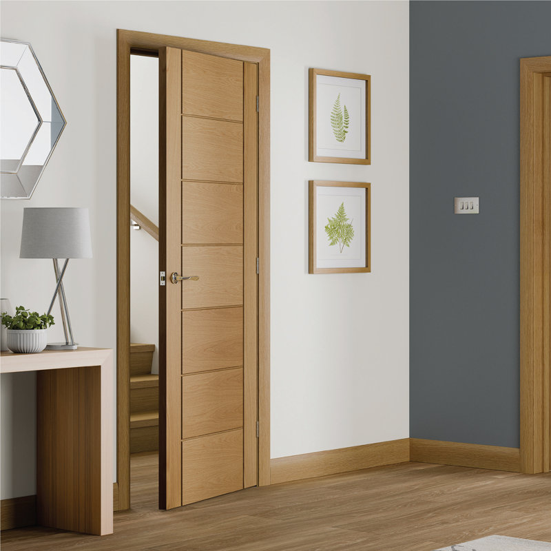 Internal Oak Pre-Finished Palermo, 1981mm H  x 457mm W x 35mm D