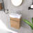 Derwent 16" Wall Mounted Single Bathroom Vanity Set With Ceramic Sink