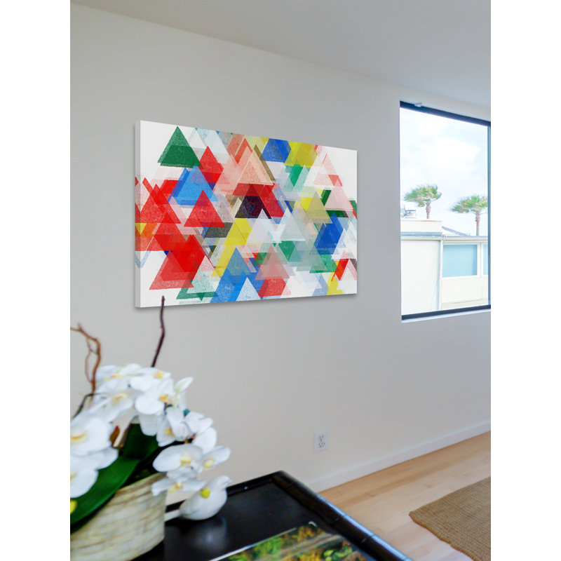 « dedéclining composition », reproduction d’art sur toile tendue, H 16 po x l 24 po x P 1,5 po