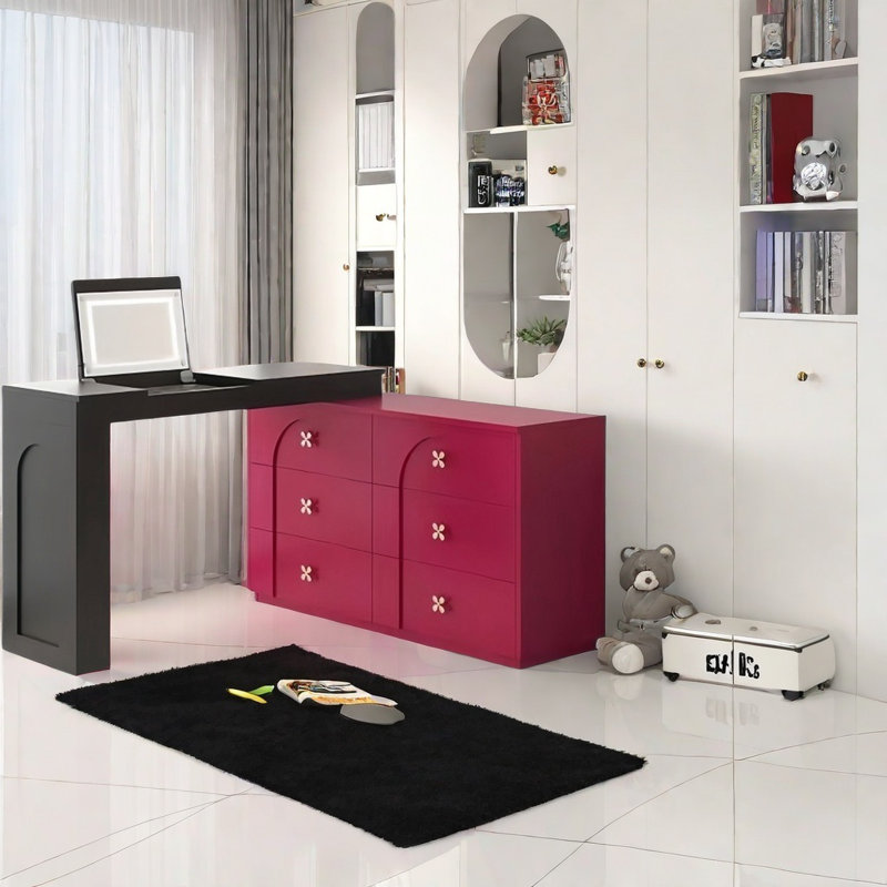 Commode simple multicolore