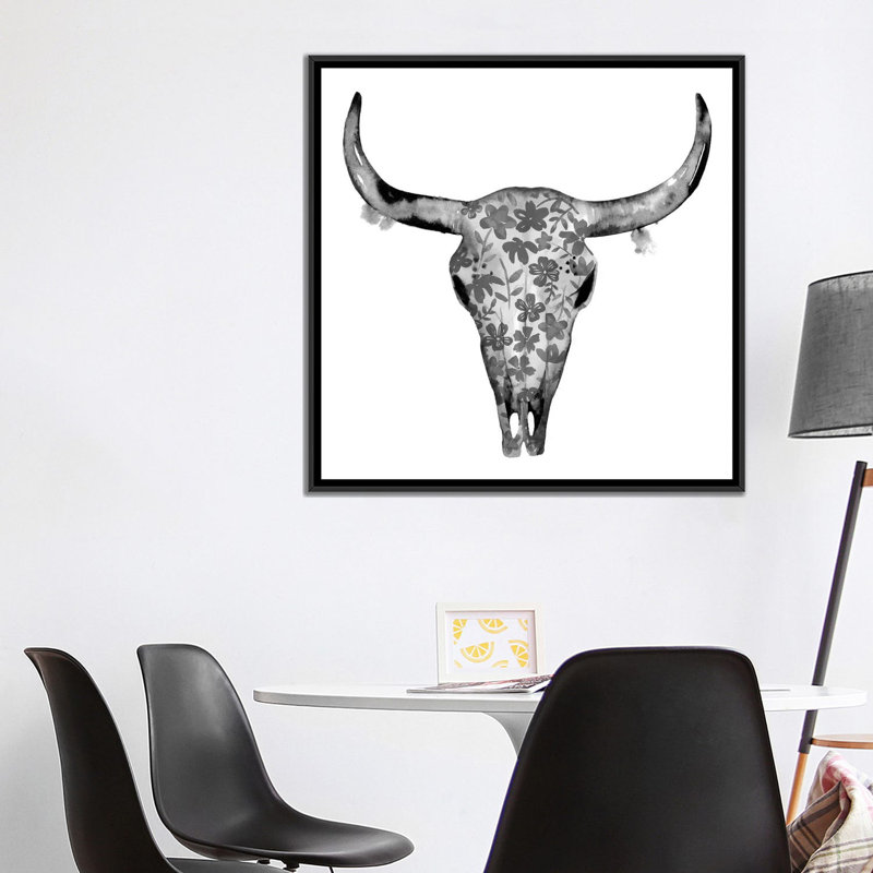 « botanic mount ii », reproduction d’impression sur toile, H 18 po x l 18 po x P 1,5 po, Toile avec cadre noir, Pas de tapis