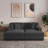 Oversized Upholstered Gray Corduroy Sleeper Sofa Bed Lounge sofa with Armrests & Throw Pillows-472867823