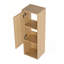 Petite armoire murale de 12 pouces avec porte à fermeture douce et rangement ouvert pour petite salle de bain