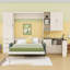 Grand lit escamotable avec canapé et bureau, tiroirs, tablettes-770623778